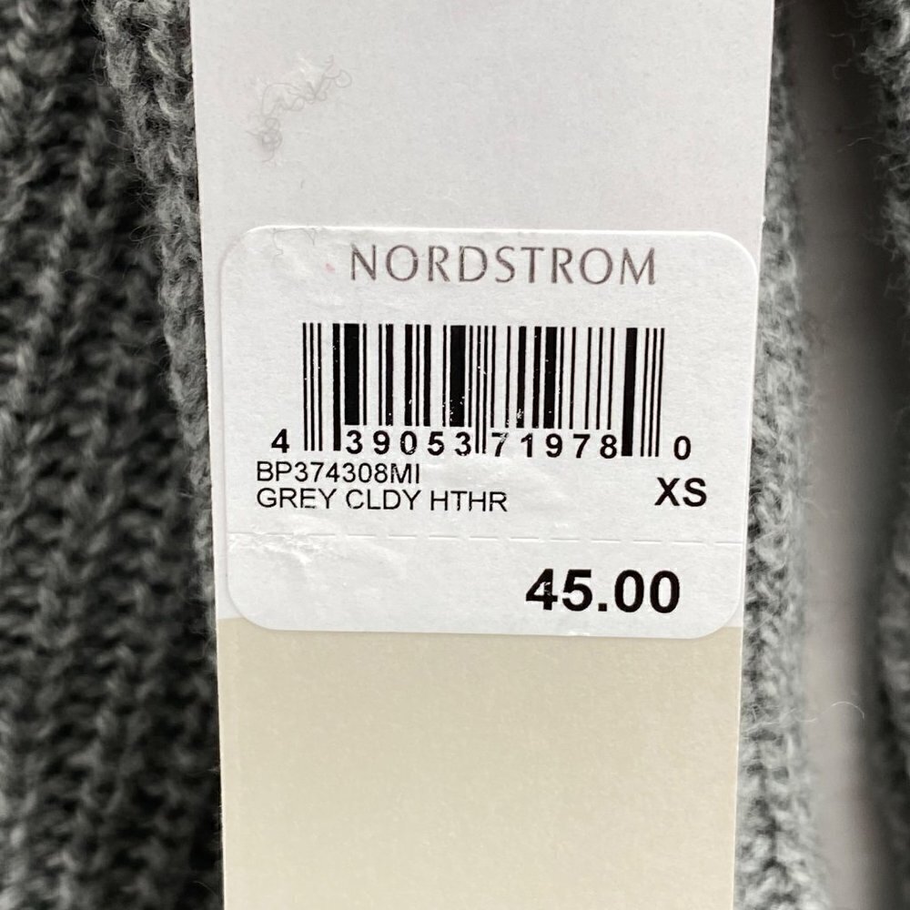 BP. Gray Oversized V-Neck Sweater Size XS - Picture 6 of 7